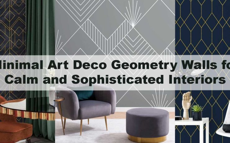 Minimal Art Deco Geometry Walls for Calm and Sophisticated Interiors