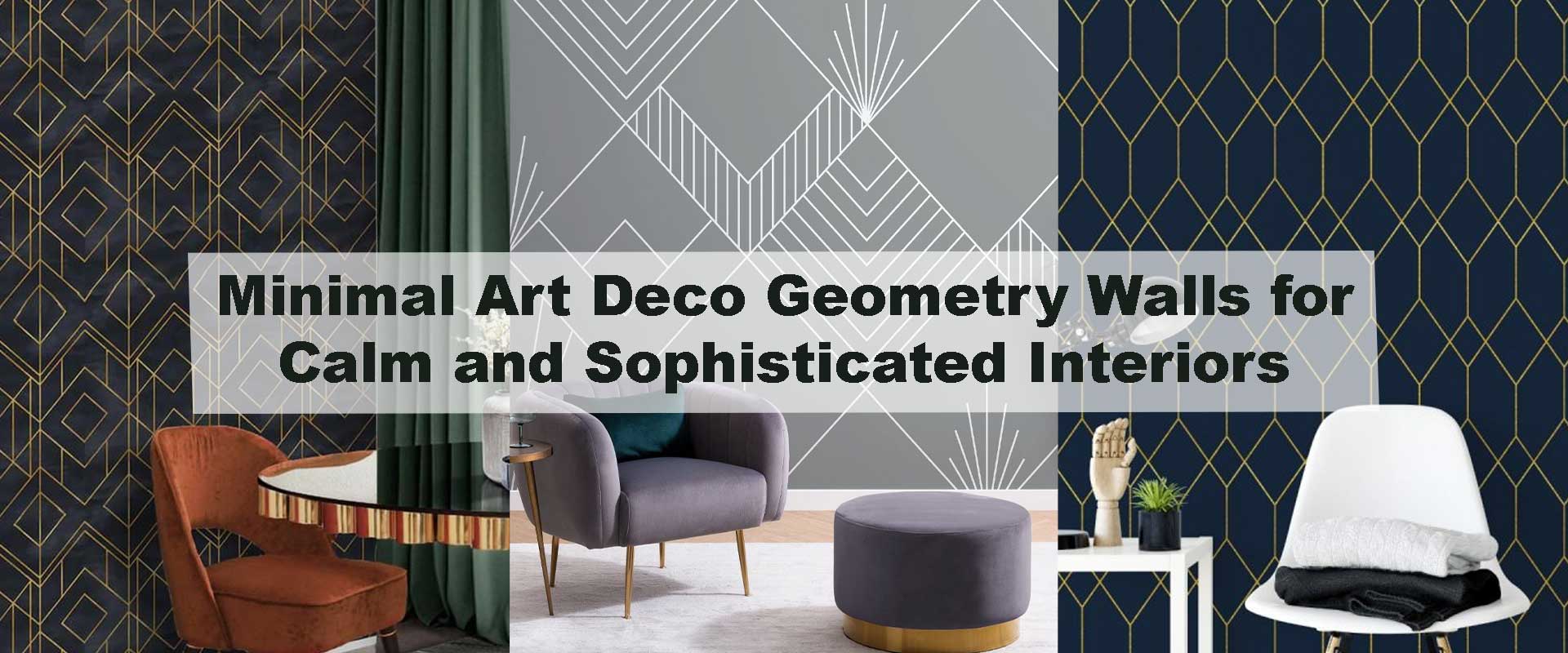 Minimal Art Deco Geometry Walls for Calm and Sophisticated Interiors