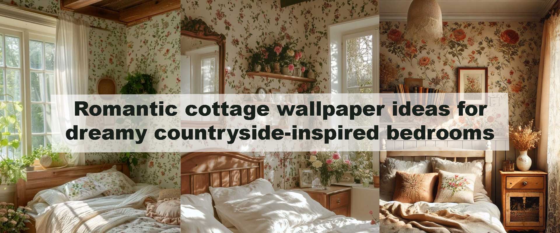 Romantic cottage wallpaper ideas for dreamy countryside-inspired bedrooms