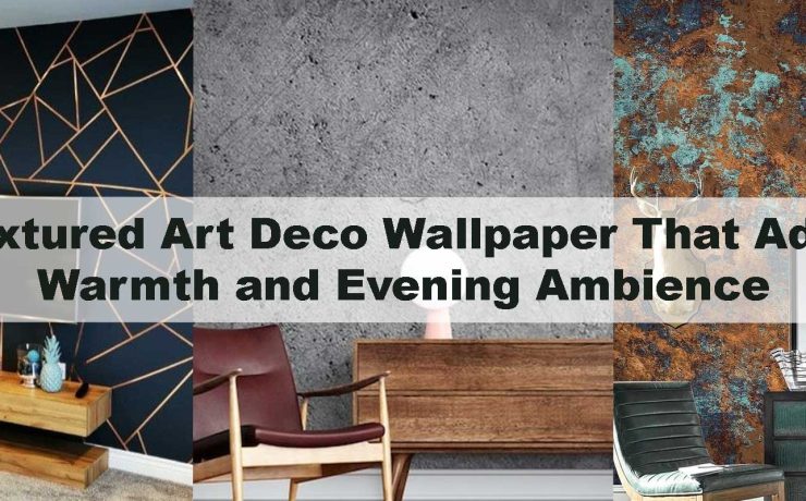 Textured Art Deco Wallpaper That Adds Warmth and Evening Ambience