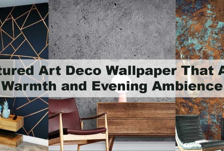Textured Art Deco Wallpaper That Adds Warmth and Evening Ambience