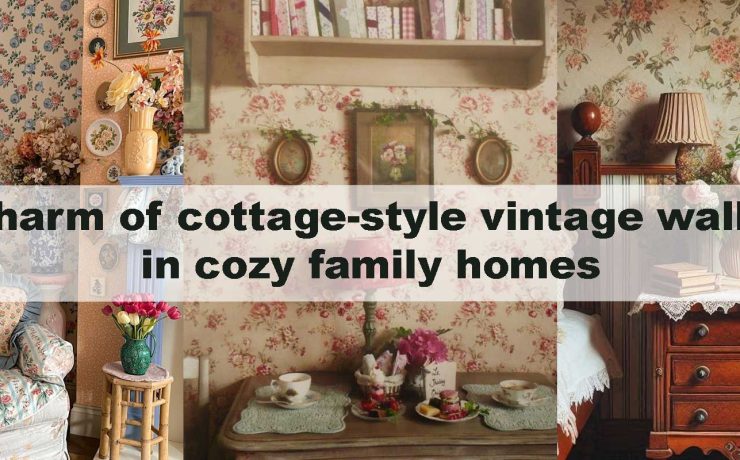 The charm of cottage-style vintage wallpaper in cozy family homes