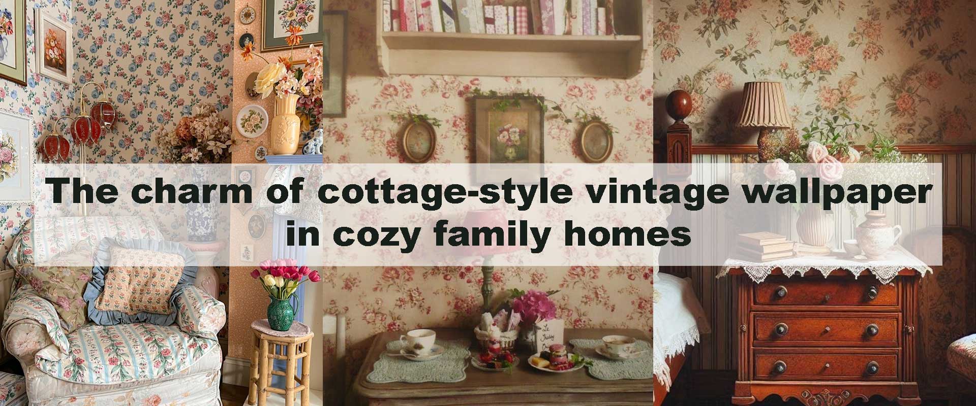The charm of cottage-style vintage wallpaper in cozy family homes