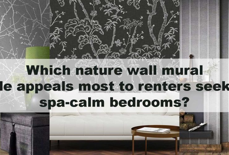 Which nature wall mural style appeals most to renters seeking spa-calm bedrooms?