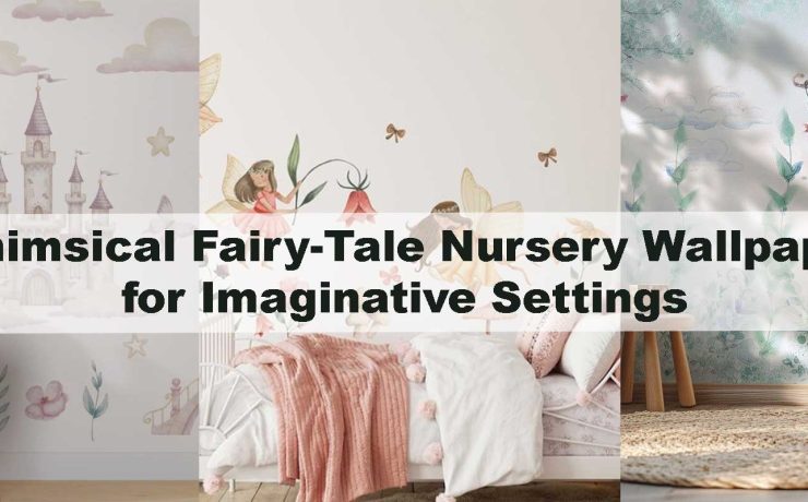 Whimsical Fairy-Tale Nursery Wallpaper for Imaginative Settings