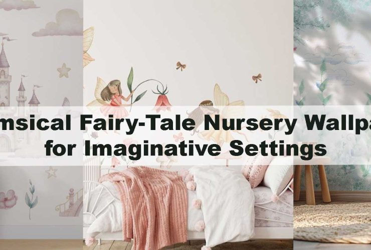 Whimsical Fairy-Tale Nursery Wallpaper for Imaginative Settings