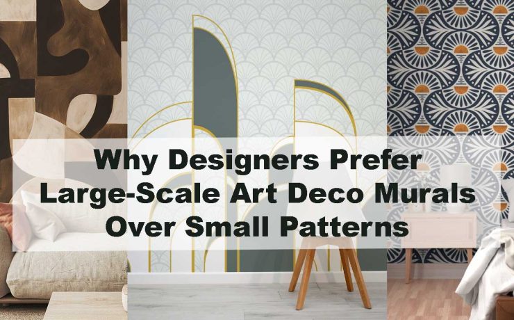 Why Designers Prefer Large-Scale Art Deco Murals Over Small Patterns