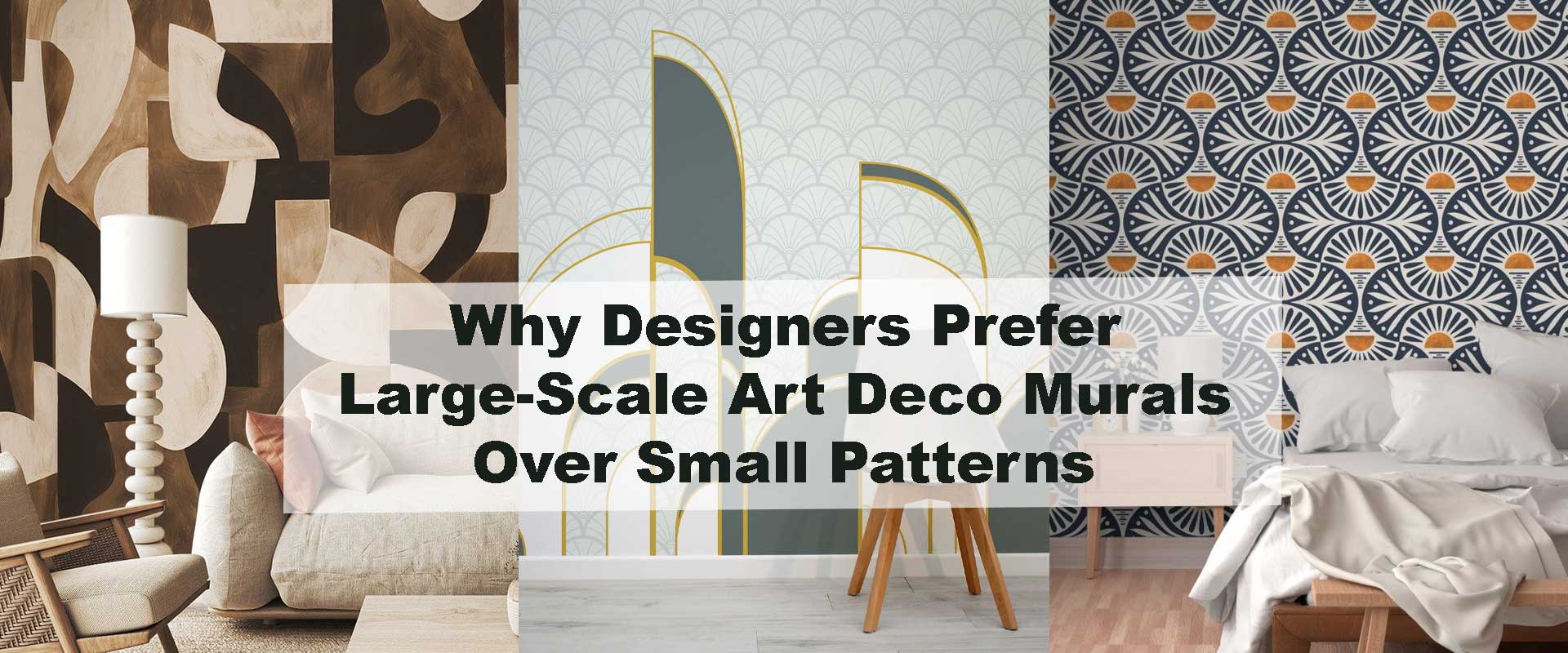 Why Designers Prefer Large-Scale Art Deco Murals Over Small Patterns