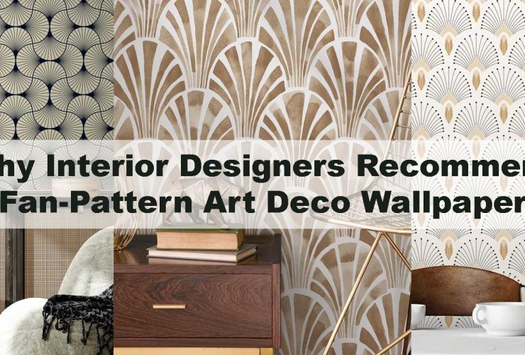 Why Interior Designers Recommend Fan-Pattern Art Deco Wallpaper