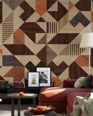 The Marquetry Quilt Geometric Wallpaper