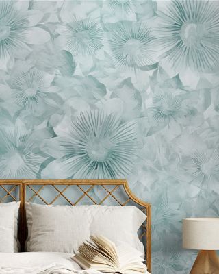 Vibrant Smiling Flowers Wallpaper Mural