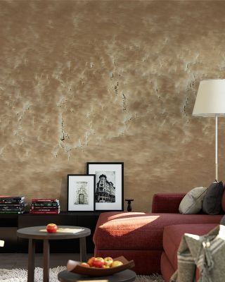 Copper Shimmer Elegant Wallpaper