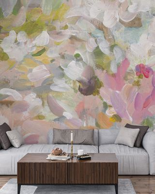 Big Petals Floral Wallpaper