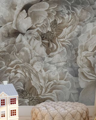 Pions Dream Peonies Floral Wallpaper