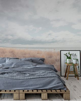 Alone on the Beach Wallpaper Mural