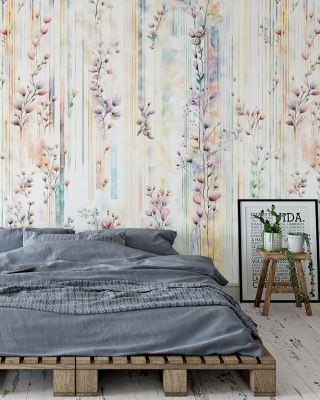Delicate Buds Wallpaper Mural
