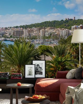 Palma de Majorca Harbor Scenic Wallpaper
