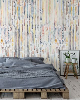 Feather Wall Abstract Wallpaper