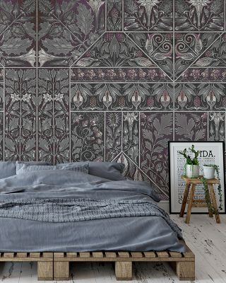 Floral Mood Dark Wallpaper