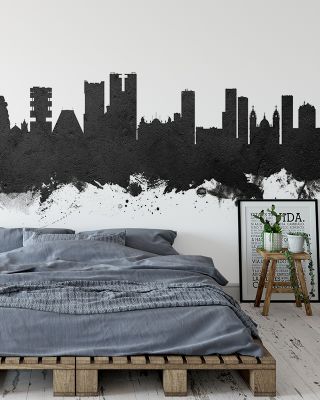 Rio de Janeiro Brazil Skyline Black & White Wallpaper