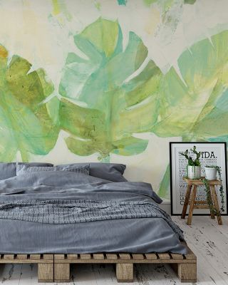 Tropical Trio Abstract Wallpaper