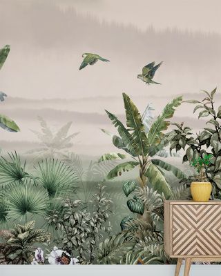 Matale Nature Wallpaper - Lush Trees, Banana Tree, Birds, Butterflies