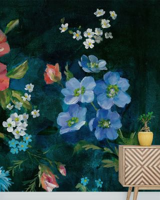 Abbey Garden Floral Wallpaper