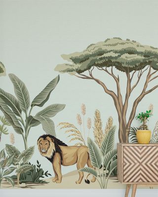 Little Savannah Botanical Wallpaper