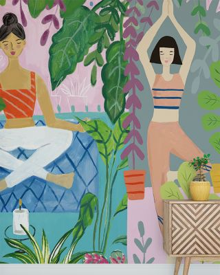 Yoga Plants Wallpaper
