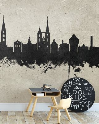 Halberstadt Germany Skyline Concrete Wallpaper