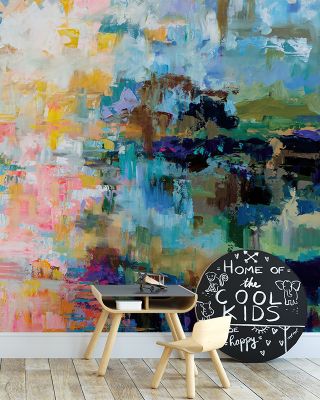 Bits of Life on Canvas Wallpaper