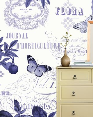 Botanical Blue I Wallpaper