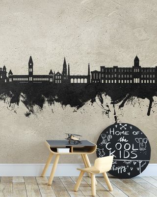 Chennai Skyline India Concrete Wallpaper