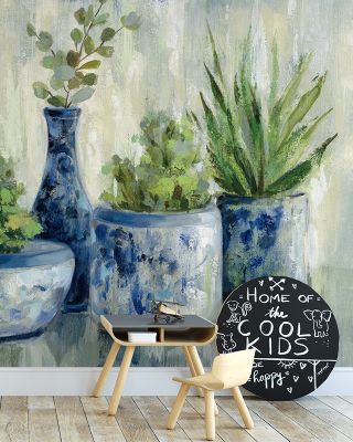Chinoiserie Plants Wallpaper