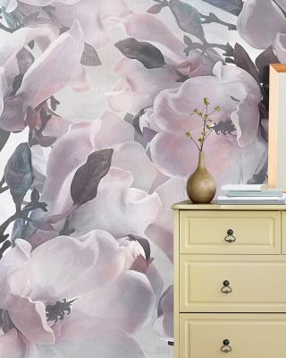 Dreaming of Magnolias Red Wallpaper