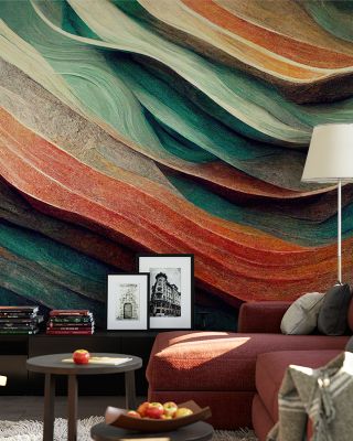Firebrick And Light Abstract Wallpaper