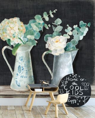 Farmhouse Flowers Wallpaper