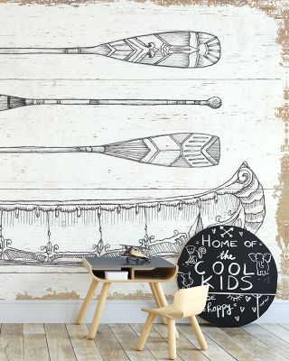 Lake Sketches I Wallpaper