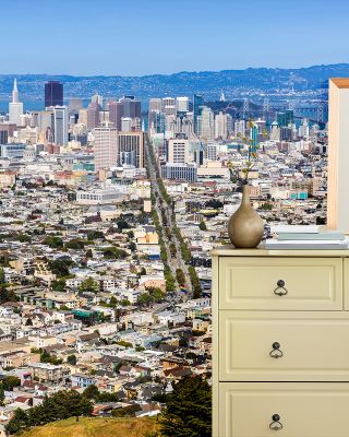 Panoramic San Francisco Cityscape in Vivid Colors