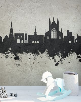 Winchester England Skyline in Concrete