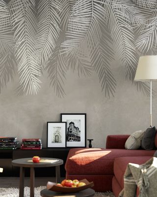 Palms Above Tropical Elegance Wallpaper
