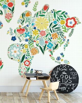 Floral World White