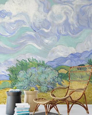 Wheat Field with Cypresses