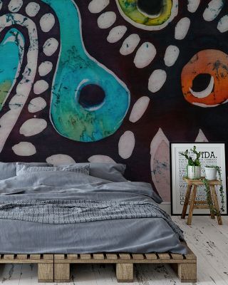 Dotted Batik Artistic Wallpaper