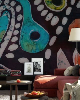Dotted Batik Artistic Wallpaper
