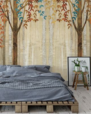 Down to the Woods Autumn Scenic Wallpaper