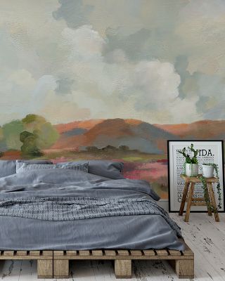 French Countryside Scenic Wallpaper Mural