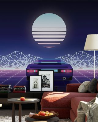Retrowave Car Futuristic Wallpaper