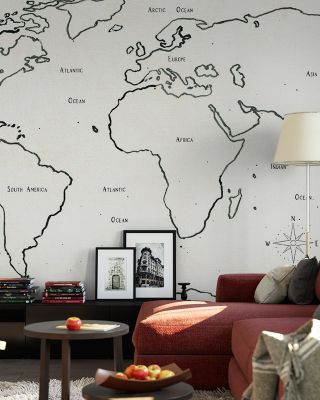 Sketchy World Artistic Wallpaper