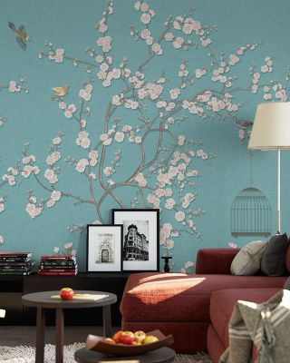 Song Birds Nature-Inspired Wallpaper